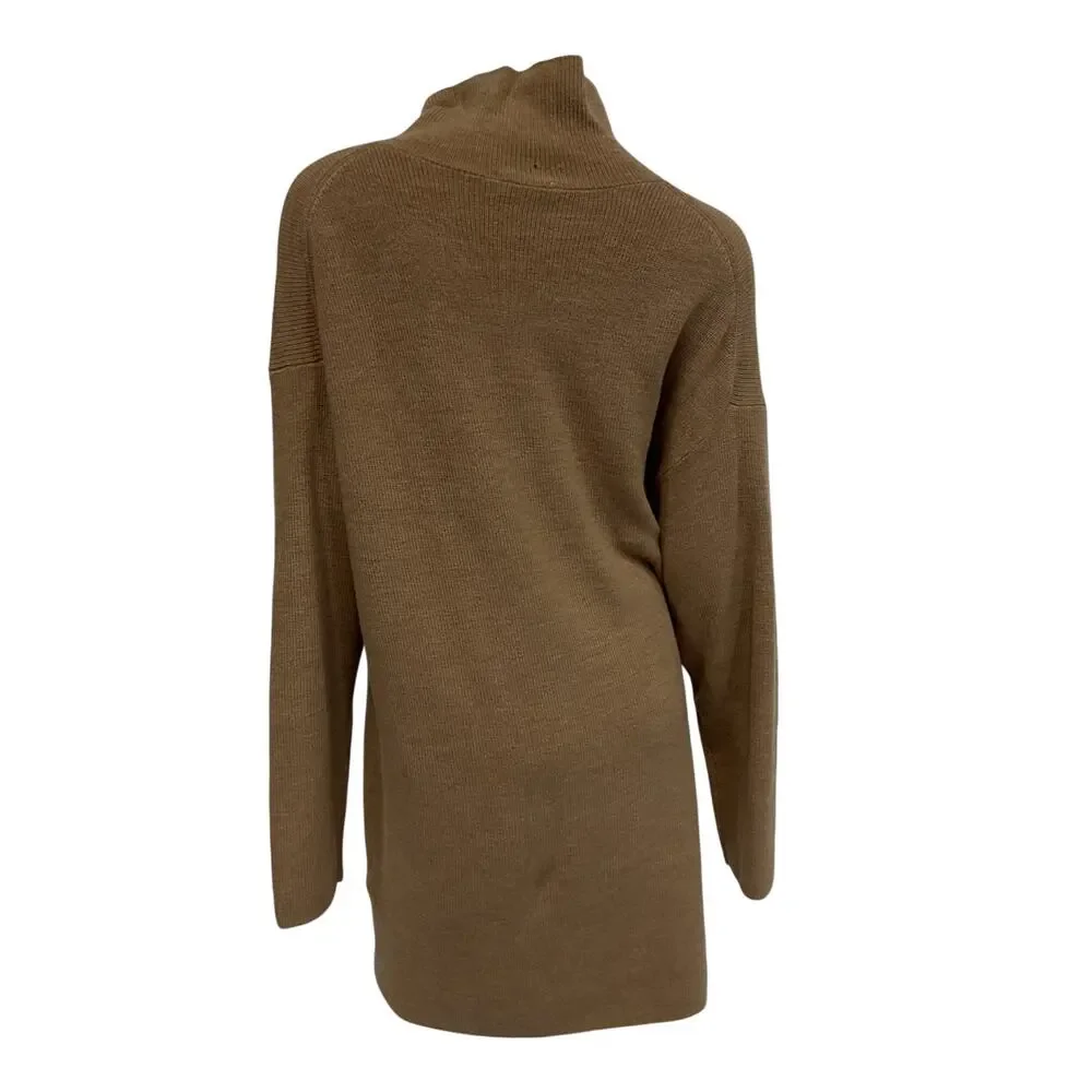 Babaton Cozy Heather Gold Camel Maclean Sweater Dress Size 2